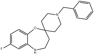 1'-benzyl-7-fluoro-4,5-dihydro-3H-spiro[benzo[b][1,4]oxazepine-2,4'-piperidine]