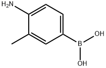 (4-amino-3-methylphenyl)boronic acid 结构式