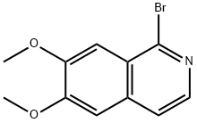 1-溴-6,7-二甲氧基异喹啉 结构式