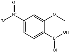 2-甲氧基-4-硝基苯硼酸 结构式