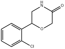 6-(2-氯苯基)吗啉-3-酮 结构式