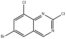 6-BROMO-2,8-DICHLOROQUINAZOLINE 结构式