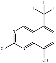 2-氯-5-三氟甲基-8-羟基喹唑啉 结构式