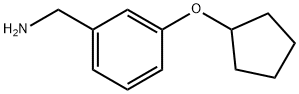 3-(CYCLOPENTYLOXY)PHENYL]METHANAMINE 结构式