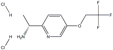 (R)-1-(5-(2,2,2-trifluoroethoxy)pyridin-2-yl)ethanamine dihydrochloride 结构式