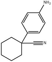 1-(4-aminophenyl)cyclohexanecarbonitrile 结构式