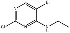 5-溴-2-氯-N-乙基嘧啶-4-胺 结构式