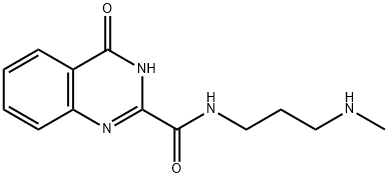 4-hydroxy-N-[3-(methylamino)propyl]quinazoline-2-carboxamide 结构式