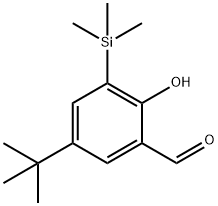 5-(1,1-dimethylethyl)-2-hydroxy-
3-(trimethylsilyl)-Benzaldehyde 结构式