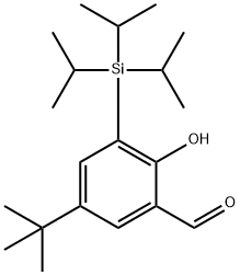 5-(叔丁基)-2-羟基-3-(三异丙基硅烷基)苯甲醛 结构式