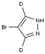 4-Bromo-1H-pyrazole-3,5-d2 结构式