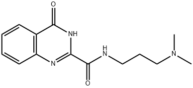 N-[3-(dimethylamino)propyl]-4-hydroxyquinazoline-2-carboxamide 结构式