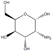 2-氨基-2-脱氧-ALPHA-D-吡喃古洛糖 结构式