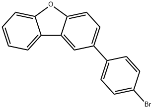 2-(4-溴苯基)二苯并呋喃 结构式
