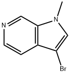 3-溴-1-甲基-1H-吡咯并[2,3-C]吡啶 结构式