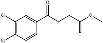 4-(3,4-二氯苯基)-4-氧代丁酸甲酯 结构式