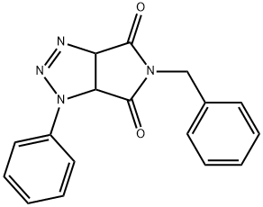 5-benzyl-1-phenyl-3a,6a-dihydropyrrolo[3,4-d][1,2,3]triazole-4,6(1H,5H)-dione 结构式