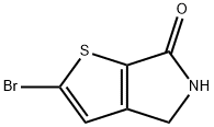 2-溴-4,5-二氢-6H-噻吩并[2,3-C]吡咯-6-酮 结构式
