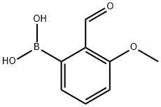 2-甲酰基-3-甲氧基苯硼酸 结构式