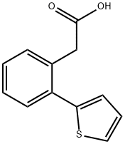 2-(2-(噻吩-2-基)苯基)乙酸 结构式