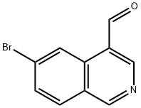 6-溴异喹啉-4-甲醛 结构式