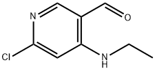 6-氯-4-(乙基氨基)-3-吡啶甲醛 结构式
