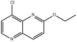 8-氯-2-乙氧基-1,5-萘啶 结构式