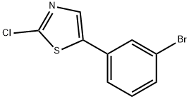 2-氯-5-(3-溴苯基)噻唑 结构式