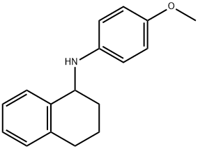 1,2,3,4-四氢-N-(4-甲氧基苯基)-1-萘胺 结构式