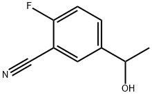 2-fluoro-5-(1-hydroxyethyl)benzonitrile 结构式