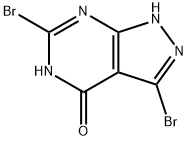 3,6-Dibromopyrazolo[3,4-d]pyrimidin-4(5H)-one 结构式