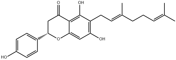 6-香叶草基柚皮素 结构式