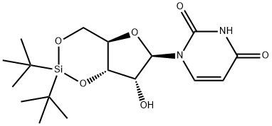 3',5'-O-(二叔丁基硅烷二基)尿苷 结构式