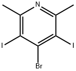 4-Bromo-3,5-diiodo-2,6-dimethylpyridine 结构式