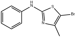 5-Bromo-4-methyl-N-phenylthiazol-2-amine 结构式