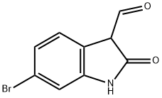 6-溴-2-氧-2,3-二氢-1H-吲哚-3-甲醛 结构式