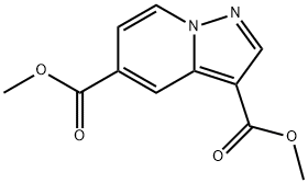 吡唑并[1,5-A]吡啶-3,5-二羧酸甲酯 结构式