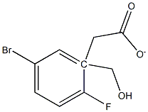 2-(acetoxymethyl)-4-bromo-1-fluorobenzene 结构式