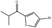 1-(4-溴噻吩-2-基)-2-甲基丙-1-酮 结构式