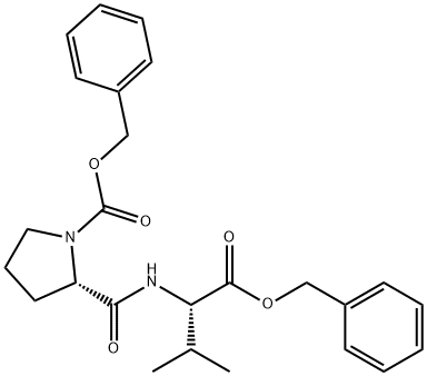 CARBOBENZYLOXYPROLYLVALINE BENZYL ESTER 结构式