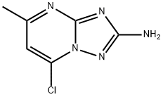 7-氯-5-甲基-[1,2,4]三唑[1,5-A]嘧啶-2-胺 结构式
