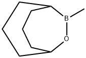 10-Methyl-10-bora-9-oxabicyclo[3.3.2]decane 结构式