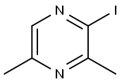 2-碘-3,5-二甲基吡嗪 结构式