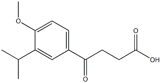 4-[4-methoxy-3-(propan-2-yl)phenyl]-4-oxobutanoic acid 结构式