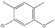 1-Chloro-2-iodo-5-methoxy-4-methyl-benzene 结构式