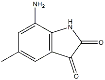 7-Amino-5-methyl-1H-indole-2,3-dione 结构式