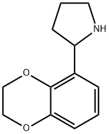 2-(2,3-二氢苯并[B][1,4]二噁英-5-基)吡咯烷 结构式