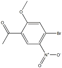 1-(4-Bromo-2-methoxy-5-nitro-phenyl)-ethanone 结构式