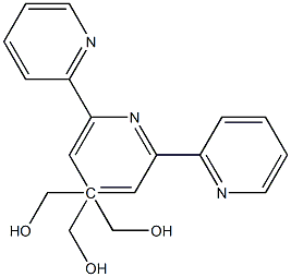 2,2':6',2"-三联吡啶-4,4',4"-三甲醇 结构式