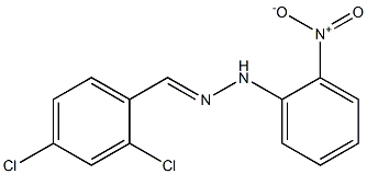 1-(2,4-dichlorobenzylidene)-2-(2-nitrophenyl)hydrazine 结构式